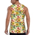 thumbnail image 3 of Easygdp Sunflower Cornflower Poppy Men's Tank Top, Sleeveless Muscle T Shirts, Breathable, Quick-Dry, Loose for Gym, Running, Fitness - Medium, 3 of 9
