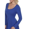 thumbnail image 3 of White Mark Women's Jenara Long Sleeve Skater Dress, 3 of 6