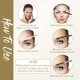 thumbnail image 3 of 12 plantillas reutilizables para moldear cejas con 1 correa y 1 recortadora de cejas, 3 of 5