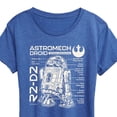 thumbnail image 3 of Star Wars - R2D2 Blueprint - Women's Short Sleeve Graphic T-Shirt, 3 of 5
