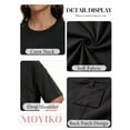 thumbnail image 4 of MOYIKO Womens Oversized T Shirts Crew Neck Short Sleeve Summer Trendy Tops Loose Fit Tee, 4 of 7