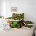 thumbnail image 6 of Castle Fairy Futuristic Cubes Boy Twin Bedding Sets,Geometric Plaid Bedding Comforter Set, 6 of 8