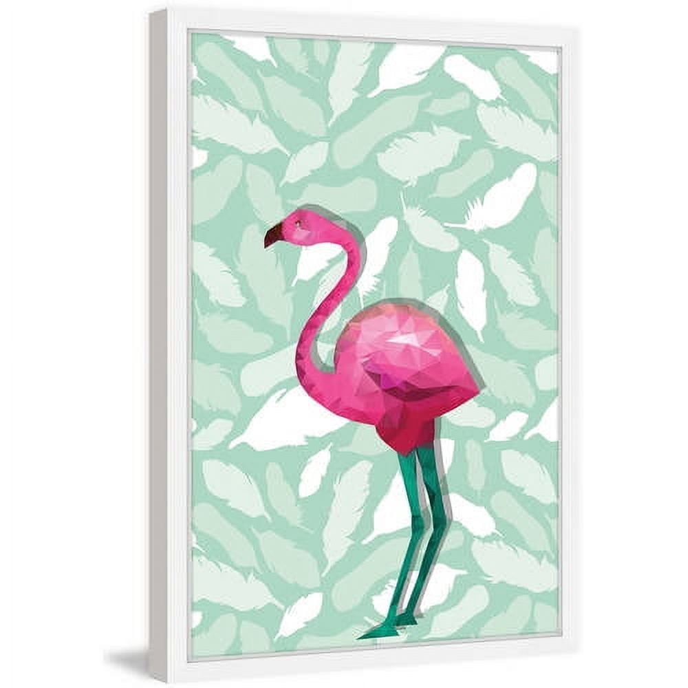 Marmont Hill "Fuchsia Flamingo" Framed Painting Print