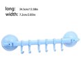 thumbnail image 2 of Ruiboury Home Bathroom Suction Cup Towel Bar Removeable Shower Rod 6 Hooks Hanger Towel Bar Suction Towel Rack, 2 of 9