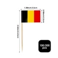 thumbnail image 2 of Palillos con bandera de Bélgica AhfuLife, 200 piezas, para fiestas, 2 of 7
