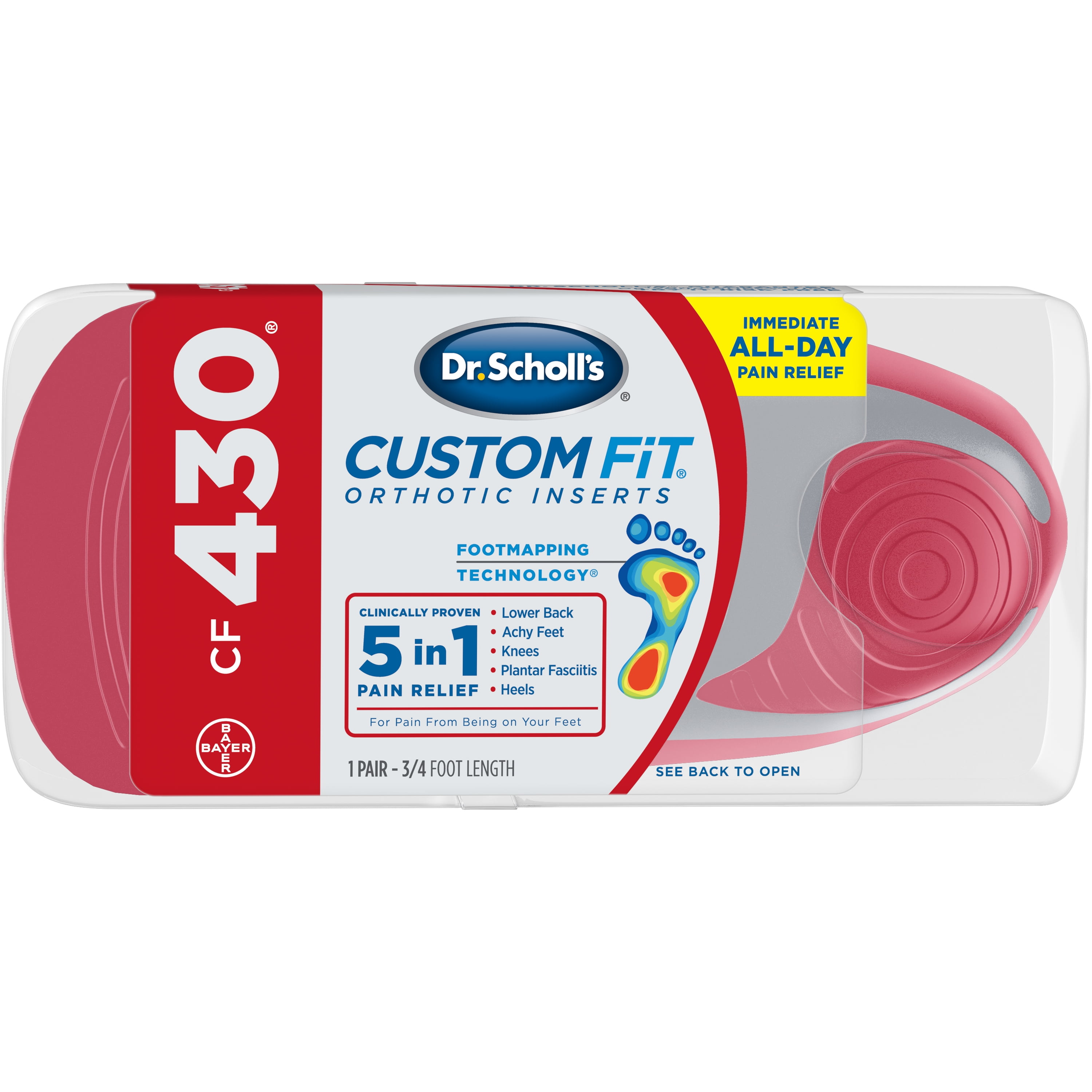 Scholl/'s Custom Fit Orthotic Inserts Dr CF 430 FREE SHIPPING!