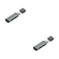 thumbnail image 1 of Tholdsy Mini estación adaptadora USB 2,0 de alta velocidad, divisor de transferencia de datos, accesorio de ordenador portátil de aleación de aluminio Gris 2piezas, 1 of 5