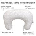 thumbnail image 4 of Almohada de lactancia Boppy Cream Retro Squiggles Firmer Fill, 4 of 7