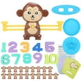 thumbnail image 3 of Juego de conteo de números Monkey Balance, juguetes educativos para niños (marrón), 3 of 15