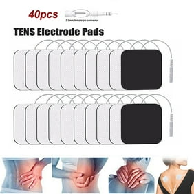 TENS Unit Electrode Pads, Reusable TENS Electrode Pads for EMS  Muscle Stimulator, 40PCS Upgraded Self-Stick TENS Pads,Compatible with TENS 7000