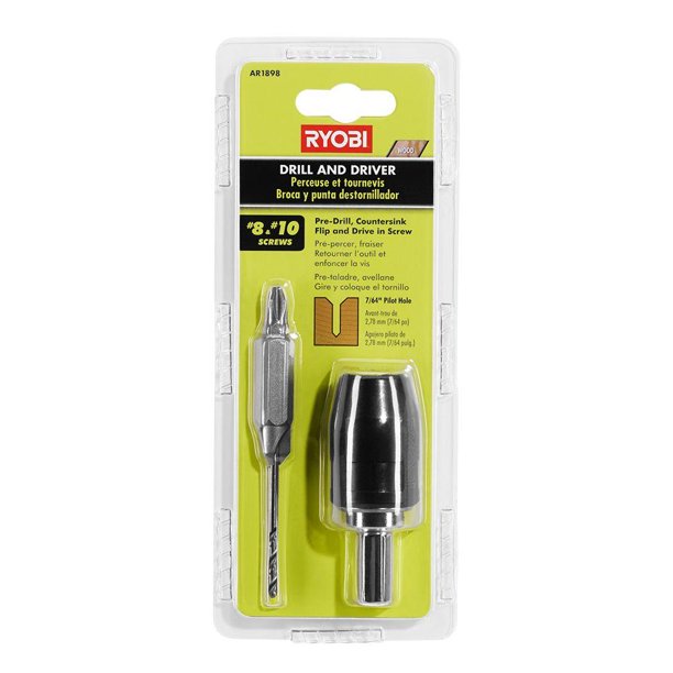 Ryobi Titanium Drill and Driver 8 and 10 2 Pieces Chuck Combination