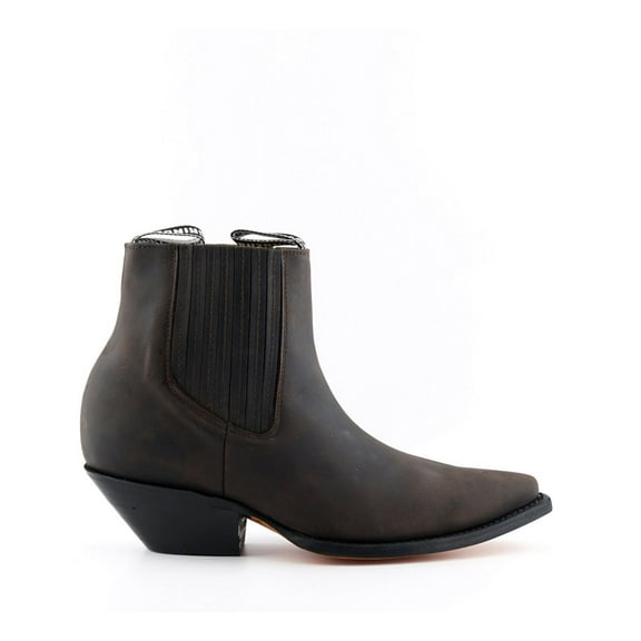 Grinders Unisex Brown Western Chelsea Boots- Mustang