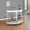 White, variant on Freestanding Wine Cabinet with Glass Top, 50.75 Inch Wide Home Bar Cabinet for Dining Room, Black Metal and Glass Wine Rack