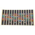 thumbnail image 2 of Guitar Fretboard Note Stickers, Fingerboard Decals Frets Fretboard Stickers Generous Design Wear Resistant  For Electric Guitars For Acoustic Guitars Black,Transparent, 2 of 8