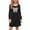 Black, variant on ATOGUTA Teen Girl Dress Long Sleeve Crewneck A-Line Fall Casual T-Shirt Dresses Beige, Size 5T-15