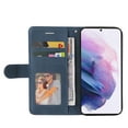 thumbnail image 2 of Wallet Case for Samsung Galaxy A14 5G with Card Slots Cash Holder Magnetic Clasp Flip Folio Cover, Premium Luxury PU Leather Kickstand Soft Silicone Shockproof Protective Case,Blue, 2 of 8