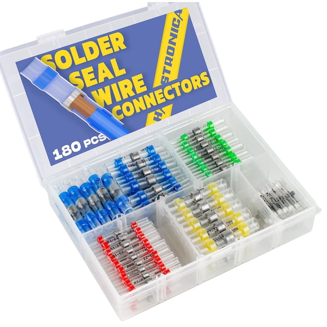 Conectores de alambre de sellado de soldadura haisstronica 180PCS