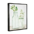 thumbnail image 3 of Stupell Industries Herbal Plant Sprigs Country Glass Jars Rustic Painting Graphic Art Jet Black Floating Framed Canvas Print Wall Art, Design by Kim Allen, 3 of 5