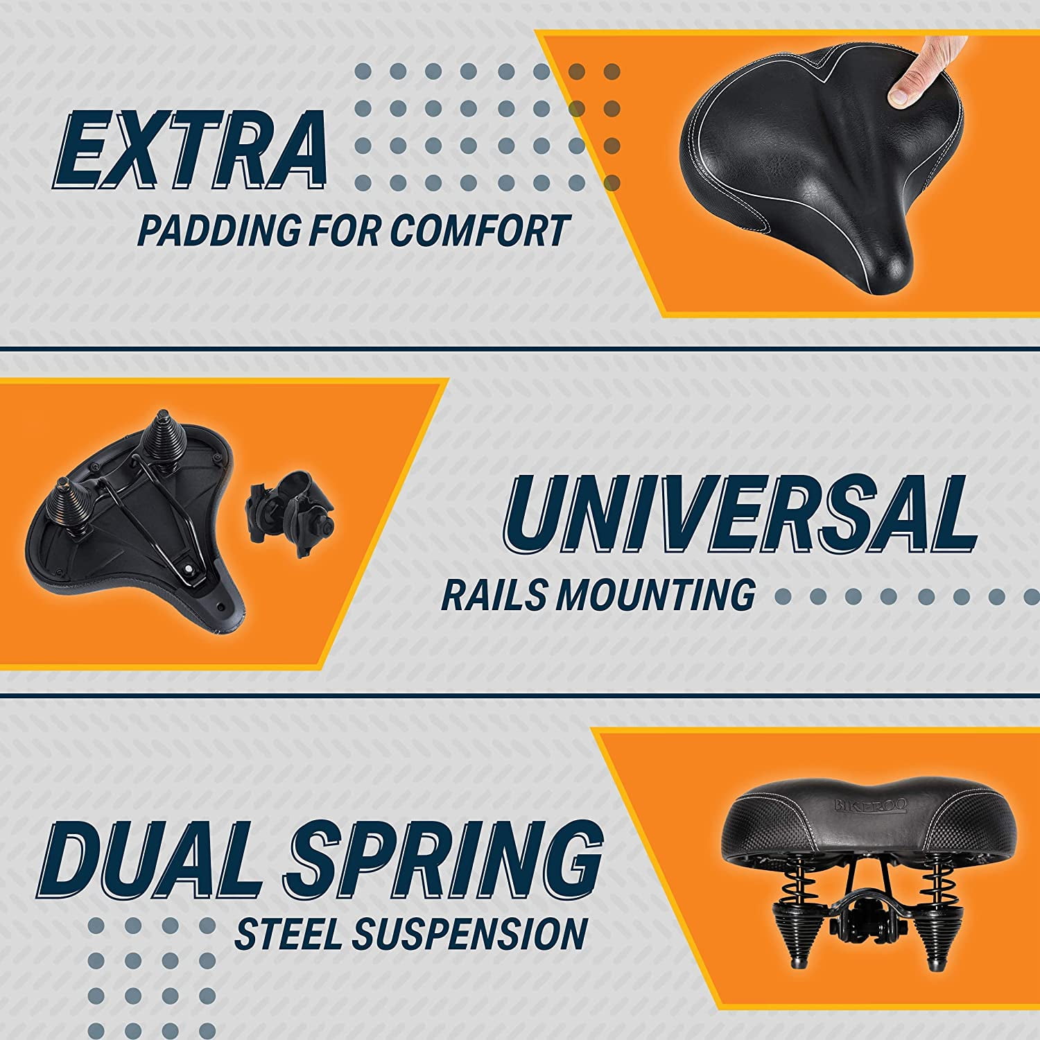 Bikeroo Oversized Comfort Cycle Seat Extra Wide Cushioned Cover Compatible with Peloton Exercise or Road Bikes Walmart
