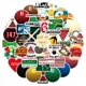 thumbnail image 1 of Pegatinas Snookers Sports Anime, 50 unidades, PVC, impermeables, 1 of 2