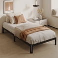 thumbnail image 4 of Bedofmine 9" Twin Bed Frame with Storage, No Box Spring, Heavy Duty, Rounded Corners, Easy Assembly, Black, 4 of 9