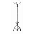 thumbnail image 1 of Monarch Specialties Coat Rack, Hall Tree, Free Standing, 12 Hooks, Entryway, 70"h, Umbrella Holder, Bedroom, Metal, Black, Transitional, 1 of 2