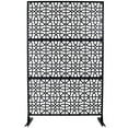 thumbnail image 5 of Outdoor & Indoor Privacy Screen Metal Privacy Screen 76" H×48" W, Freestanding Decorative Privacy Screen for Deck Balcony Patio, Privacy Fence Panels for Outside Lawn Garden, 5 of 5