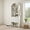 White, variant on Demi Bonn Convertible Folding Desk with Storage Shelves, Space-Saving Hideaway Desk, Disappearing Craft Table & Vanity Desk for Small Spaces, Walnut