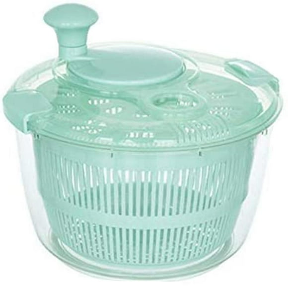 Salad Spinner Large, Lettuce Dryer Spinner Quick Dry Design, 5.3 Quarts Fruit Washer With Bowl, Non-slip Pad