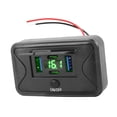 thumbnail image 3 of vortess 12V RV USB Switch Outlet Voltmeter 108W 4 Ports High Performance Easy to Install Green, 3 of 9