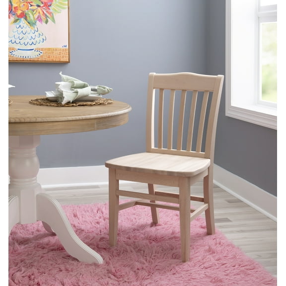 Linon Halsey Dining Chairs, Set of 2,Unfinished