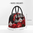 thumbnail image 2 of Fotbe Red Wine Rose Bolsa de Almuerzo con Estampado, Lonchera Aislada, Contenedor de Comida Reutilizable Tipo Cooler a Prueba de Fugas, 2 of 6