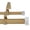 Royal Gold, variant on 1-Inch Diameter Double Curtain Rod Set, 48–84 Inch Adjustable, Vico End Cap Finials, Royal Gold (Rod and Finials)