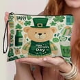 thumbnail image 1 of Xihbxyly Bolsa para El Día de San Patricio, Adorable Organizador de Maquillaje de Cuatro Hojas, Espacioso Neceser Portátil, Bolsa de Tela Suave con Cremallera, Ideal para Viajes, Regalo de Moda, Dise, 1 of 7