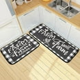 thumbnail image 2 of Retro Honey Bees Wildflowers Kitchen Mat Set of 2 Anti-Fatigue Kitchen Rug Set Non Slip Foam Cushioned Kitchen Runner Rugs and Mats Comfort Standing Mat for Farmhouse Doormat Laundry, 2 of 6
