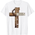 thumbnail image 1 of Easter Cross He is Risen Jesus Christian - Camiseta para hombre y mujer, 1 of 2