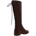 thumbnail image 2 of Sofft Womens Sharnell II Leather Lace-Up Back Riding Boots, 2 of 2