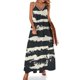thumbnail image 1 of Vestido negro con efecto tie dye, estampado abstracto, sexy, maxivestido con tirantes, elegante, estilo bohemio, para playa, vestidos largos de verano con escote en V, vestidos de talla grande, 1 of 7