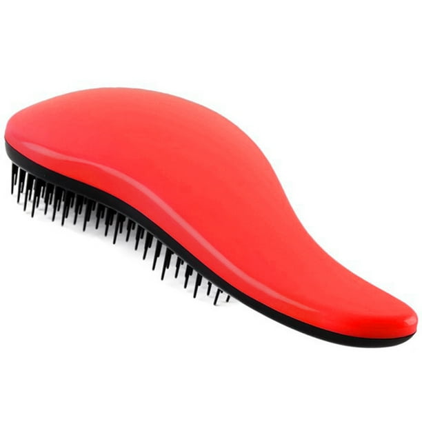 Seitruly Peine con mango mágico para mujer, 1 Uds., cepillo de pelo de masaje antiestático, cepillo de pelo de masaje para desenredar a los niños, Cuidado del cabello rojo Seitruly MR2356-01B