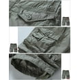 thumbnail image 7 of Matchstick Men Cotton Solid Twill Cargo Shorts Relax Multi-Pocket for Work Summer Beach, 7 of 7