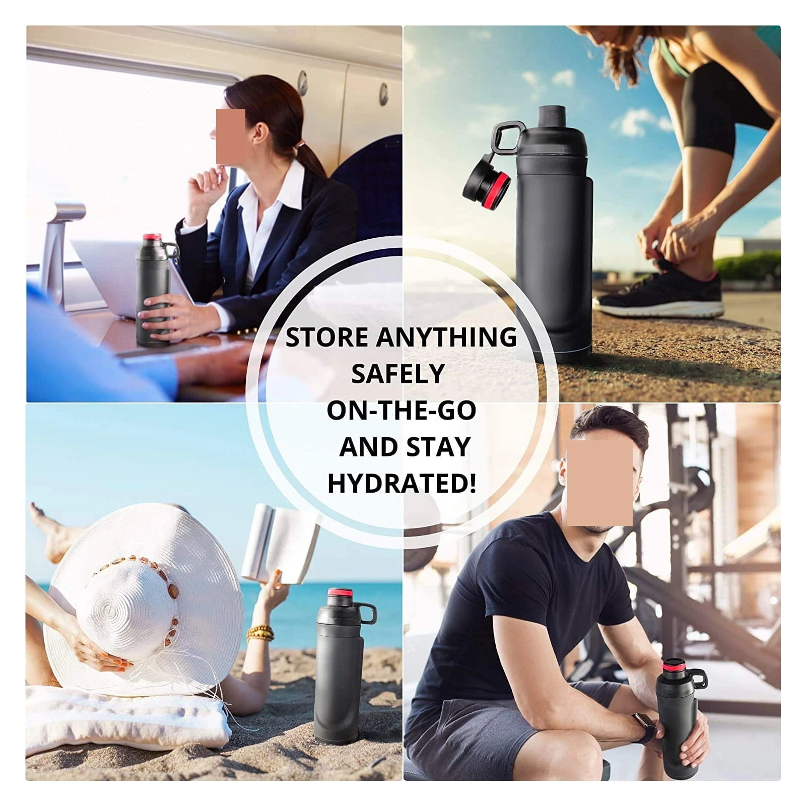 Water Bottle Hidden Safe Travel Home Safes for Money Keys Cash Storage Box Secret Hidding Compartment Stash Spot Can ,Strong Construction