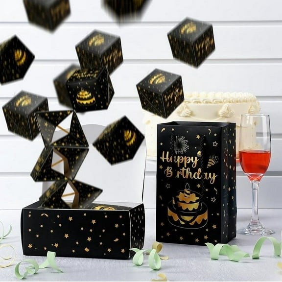 Happy Surprise Gift Boxs, Merry Christmas Money Explosion Folding Bouncing Gift Box Money New year Christmas Game