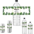 thumbnail image 1 of 30 etiquetas de agradecimiento para botellas de agua, pegatinas con diseño de hojas de la selva tropical, envoltorios decorativos para botellas, envoltorios impermeables para bodas, despedidas de, 1 of 8