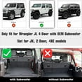 thumbnail image 6 of Floor Mats & Cargo Liner Fit for Jeep Wrangler JL 2018-2024 4 Door Sahara Rubicon with Subwoofer (Non JK or 4XE) All-Weather Wrangler Floor Liner for 1st, 2nd Row and Trunk Full Set Car Floor Liners, 6 of 9