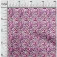 thumbnail image 2 of oneOone Viscose Jersey Pink Fabric Mushroom Dress Material Fabric Print Fabric By The Yard 60 Inch Wide, 2 of 5