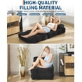 thumbnail image 4 of Single-size portable foldable sleeper chair sofa cama con pillow-ideal para para small spaces easy to store negra, 4 of 7