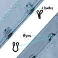 thumbnail image 6 of 48 Sets Large Covered Sewing Hooks and Eye Closure Fasteners Hook and Eye Latch, 6 of 7