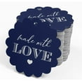 thumbnail image 4 of Inkdotpot Real Silver Foil Made With Love Text Tags Favor Hang Paper Tags 100 Pieces, 4 of 6