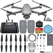DJI Mavic 2 Pro Drone Quadcopter with Smart Controller with 2 Batteries + SanDisk Extreme 64GB SD Card + Landing Pad + Card Reader and DJI 1-Year Warranty