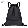 thumbnail image 1 of Simple Backpack Unisex Fitness Backpack Sports Drawstring Pocket Lightweight Basketball Helmet Storage Bag Oxford Zipper Bag, 1 of 6